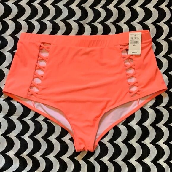 NWT Ashley Stewart CRISS CROSS HIGH WAIST BIKINI Sz 20 - Picture 3 of 7